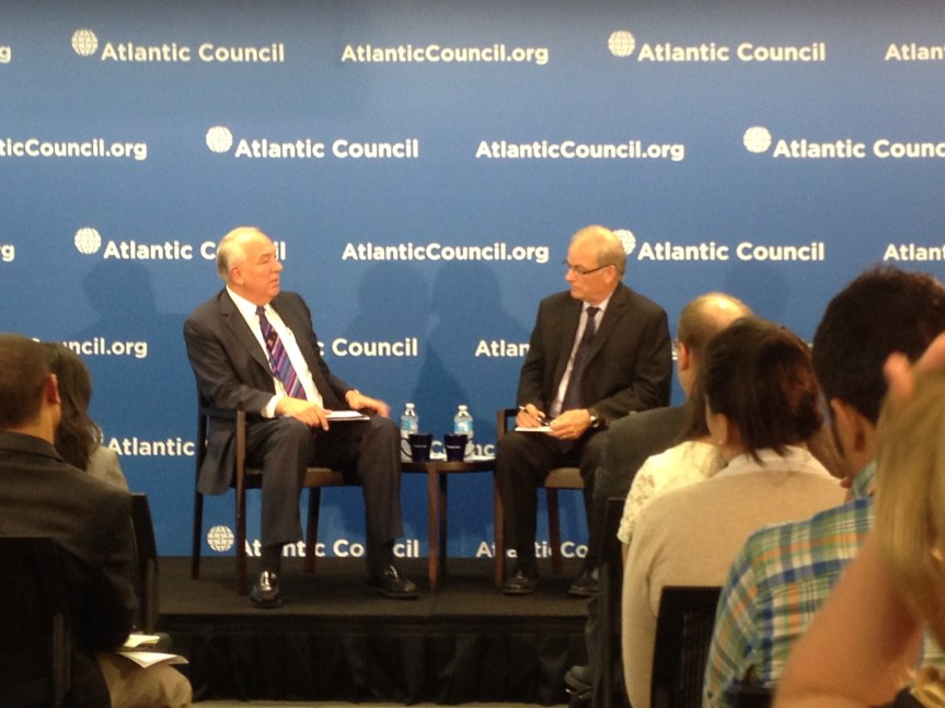 Ambassador Rapp and Frederic Hoff at the Atlantic Council.